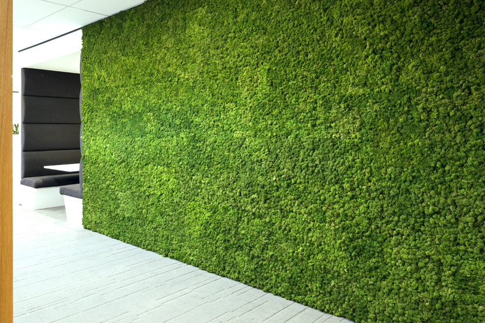 jardín artificial vertical para interiores