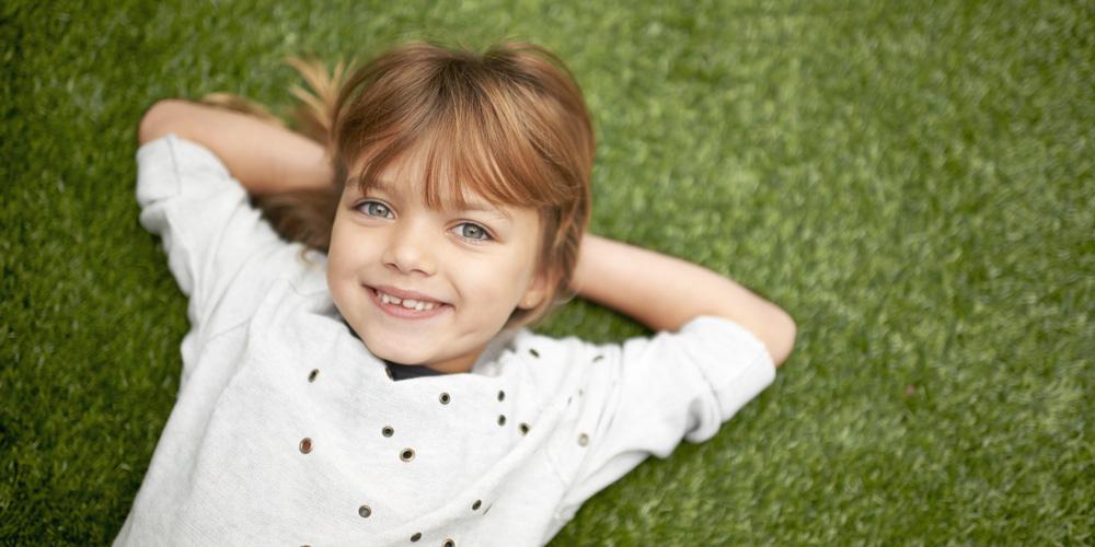 Césped para niños